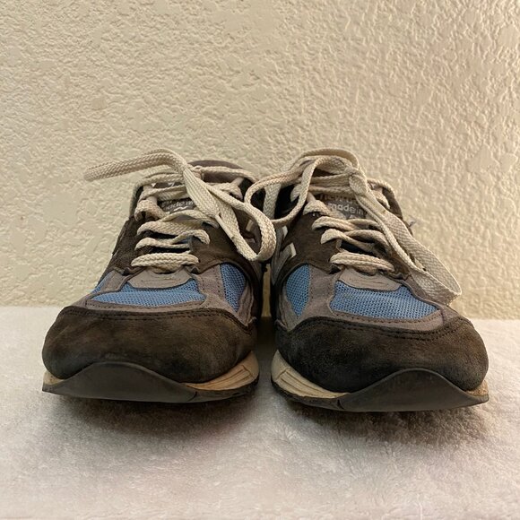 GUC New Balance Men Brown Blue Color Way 990v2 Made in USA Sneakers Size 11 - Picture 3 of 9